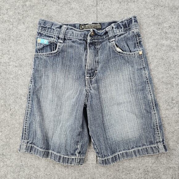 Southpole Jean Shorts Boys 6 Blue Denim Adjustable Waist 100% Cotton 5 Y2K - Picture 1 of 8